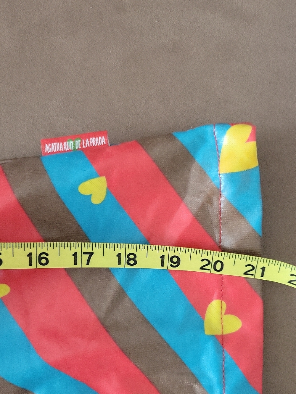 Agatha Ruiz De La Prada Striped Heart Kids Raincoat - Size 2 - Picture 7 of 9